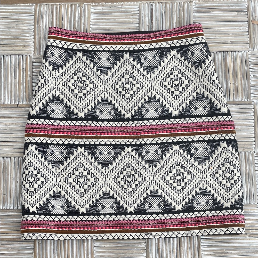 Anthropologie Akemi + Kin Aztec Woven Tapestry Skirt - size 6